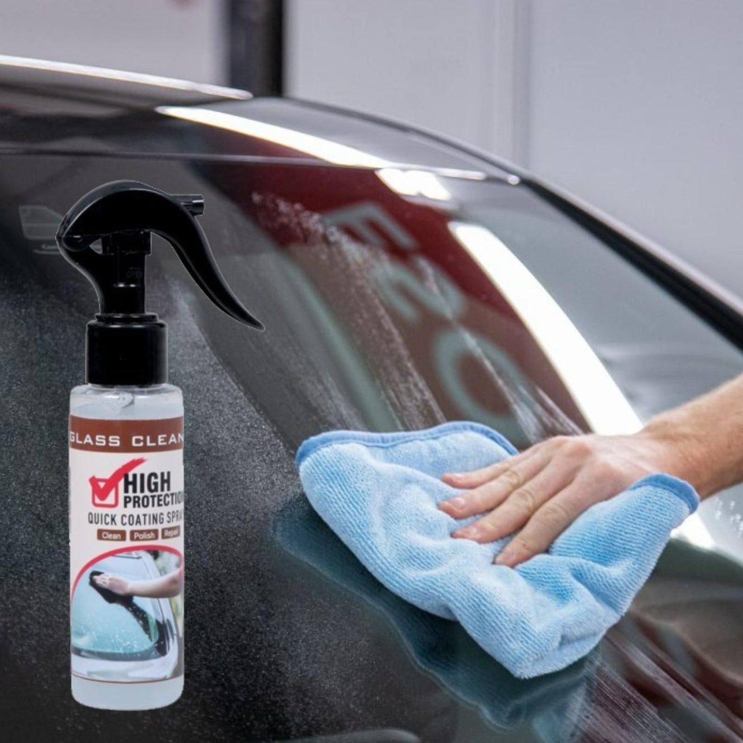 High Protection Glass Cleaner Quick Coating Spray 100 ml